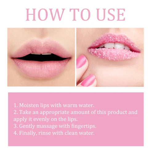 Jaysuing Exfoliating Scrub Lighten Lines  Remove Dead Skin And Moisturizing Treatment Lip Mask