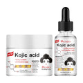 SUYARUN Kojic Acid Serum & Cream Bundle - Brightening Set for Dark Spots, Acne Scars, Anti-Aging | 2-in-1 Skincare Combo.