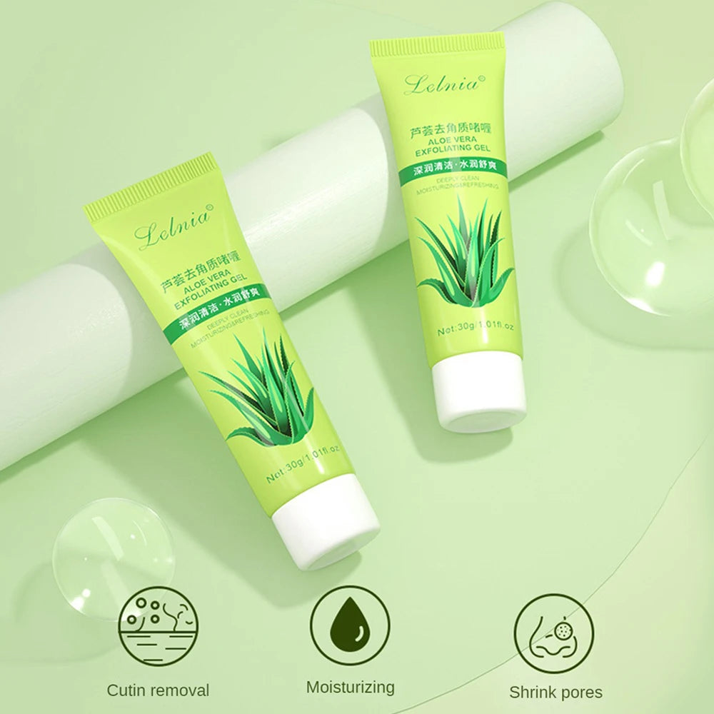 Widely Used Aloe Vera Gel Gentle Exfoliation Moisturizing Scrub Dredge Pores Nourish The Skin Mud Scrub Daily Skin Care Scrub